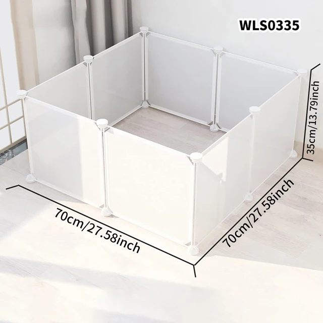 DIY Pet Cage Household Indoor Easy Installation and Easy to Remove Dog Fence Guinea Pig Isolation Net Dog Cage Cat Cage Rabbit Fence Free Assembled Turtle Activity Area Grids Blocking Net Without Punching 2