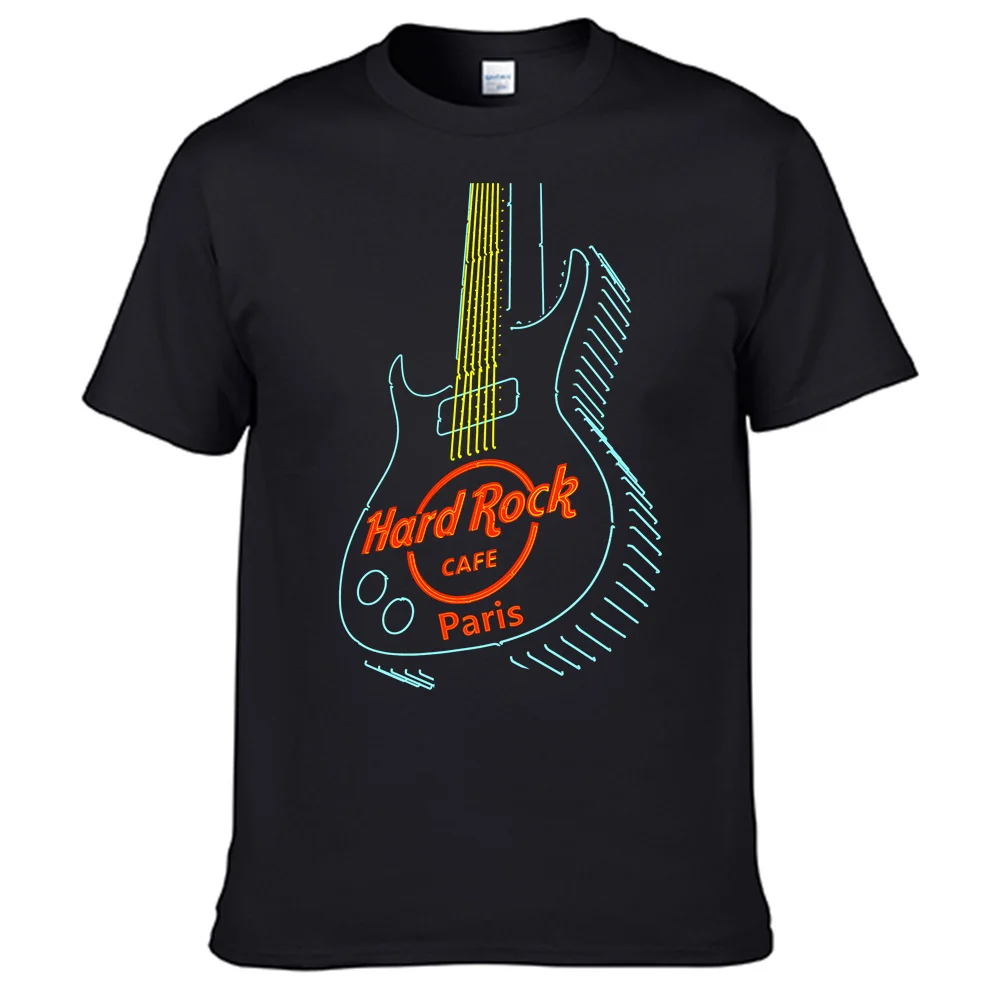 Maglietta Paris Hard Rock Cafe Maglietta Unisex 100% Cotone N019