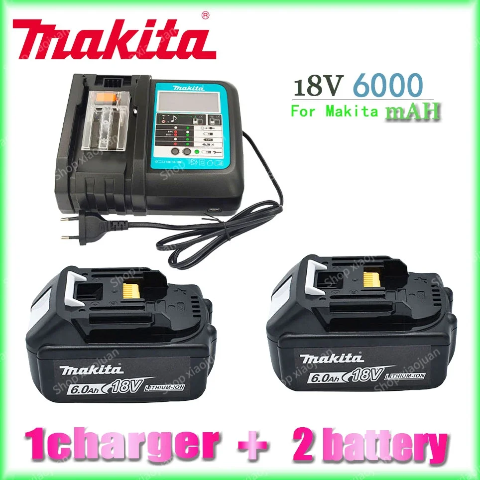 

18V 6.0Ah Makita Original With LED lithium ion replacement LXT BL1860B BL1860 BL1850 Makita rechargeable power tool battery 6000