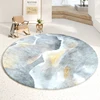 Modern Luxury Rugs for Bedroom Fluffy Soft Living Room Decoration Carpet Minimalist Abstraction Lounge Rug Round Plush Floor Mat 4