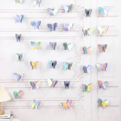 Iridescent 3D Butterfly Paper Garland (Iridescent)