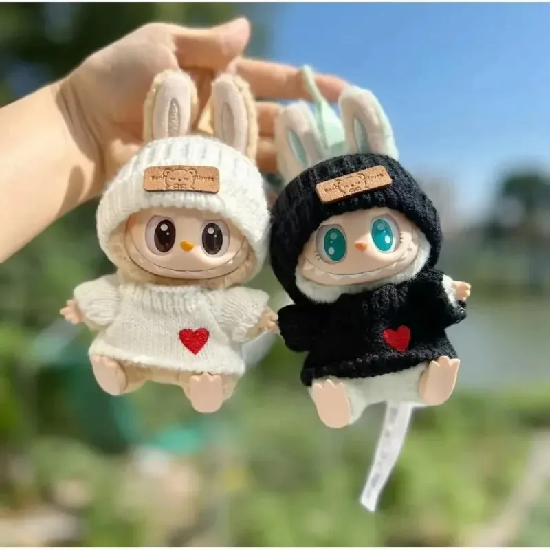 17cm Toy Doll Clothes for Labalbu Accessories Luxury Backpack New Original Clothing for Labbubu Sweater Outfit Mini Cute Bag Hat 1