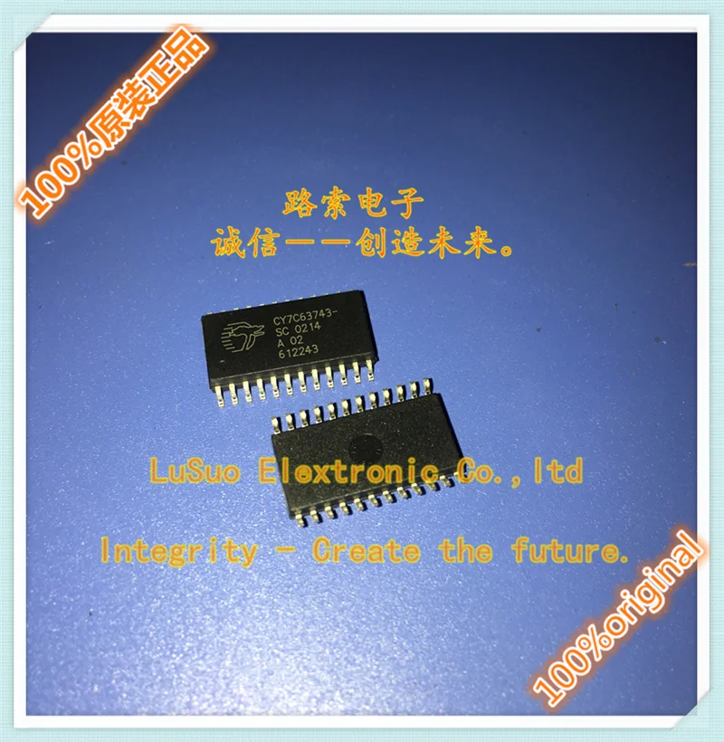 

5 шт., оригинальная новая фотовспышка CY7C63743 CYPRESS SOP24