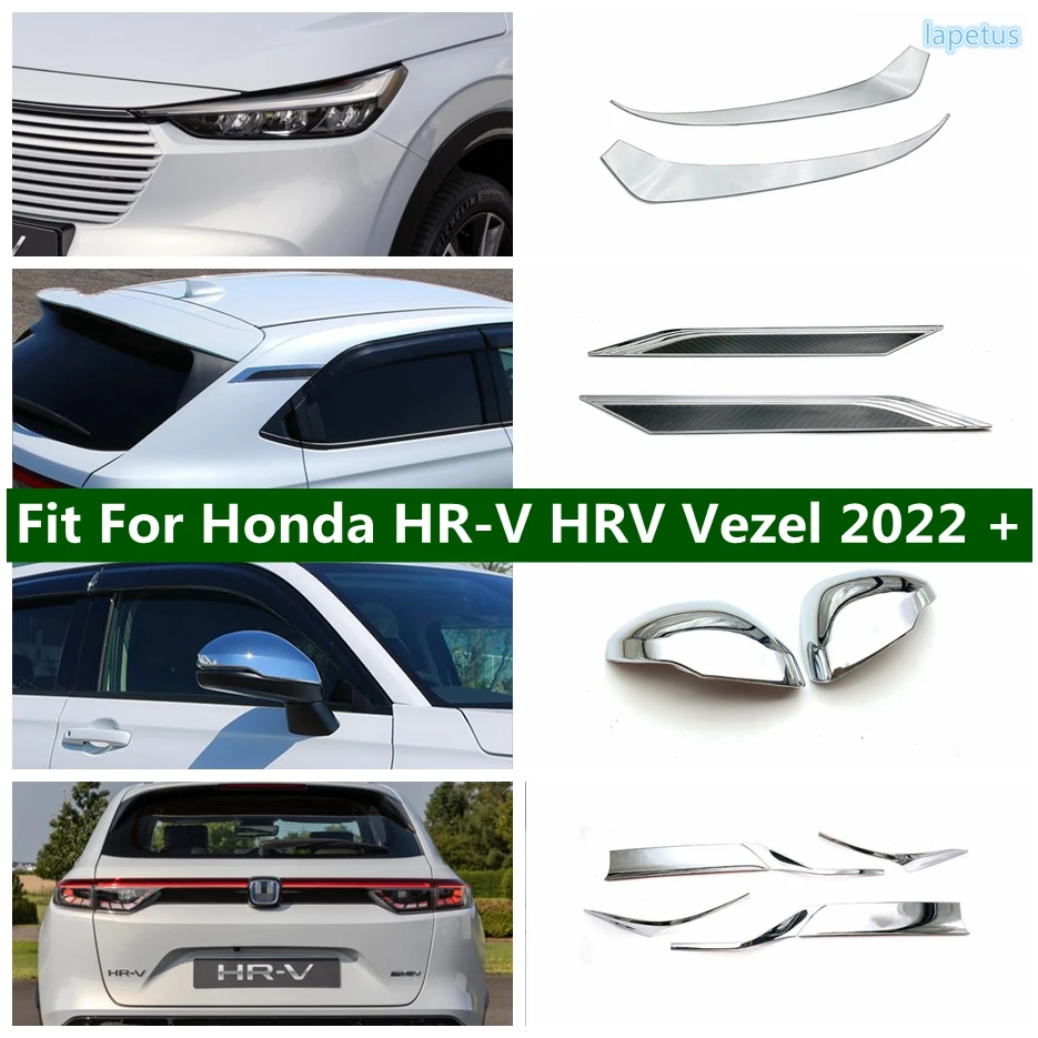 

Headlight Eyelids / Rear Fog Lights Lamp / Tail Window Spoiler Panel Cover Trim For Honda HR-V HRV Vezel 2022 Chrome Accessories