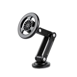Versatile 360° Rotating Magnetic Car Phone Holder with Adjustable Viewing Angles (Black)
