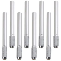8 Pcs Pencil Extender Pencils Holder for Lengthen Tool Crayon Extension Home Office Supplies Stainless Steel Artist Sketch 2