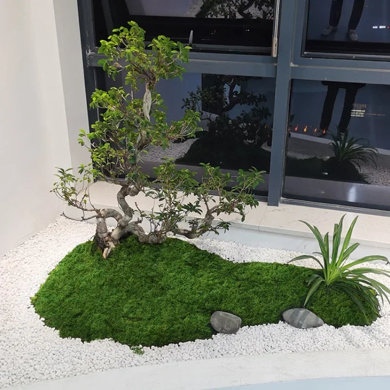 1pc Fake Plants Home Decor Simulated moss turf Biomimetic Artificial Moss Micro Landscape Layout Ornaments Lawn Bonsai artificial plants