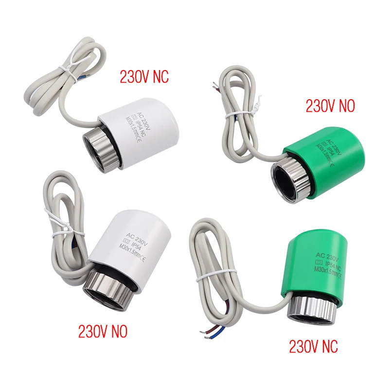 5 pieces 230v normally open Electric thermal actuator for manifold underfloor heating valve calefaccion suelo radiante actuador