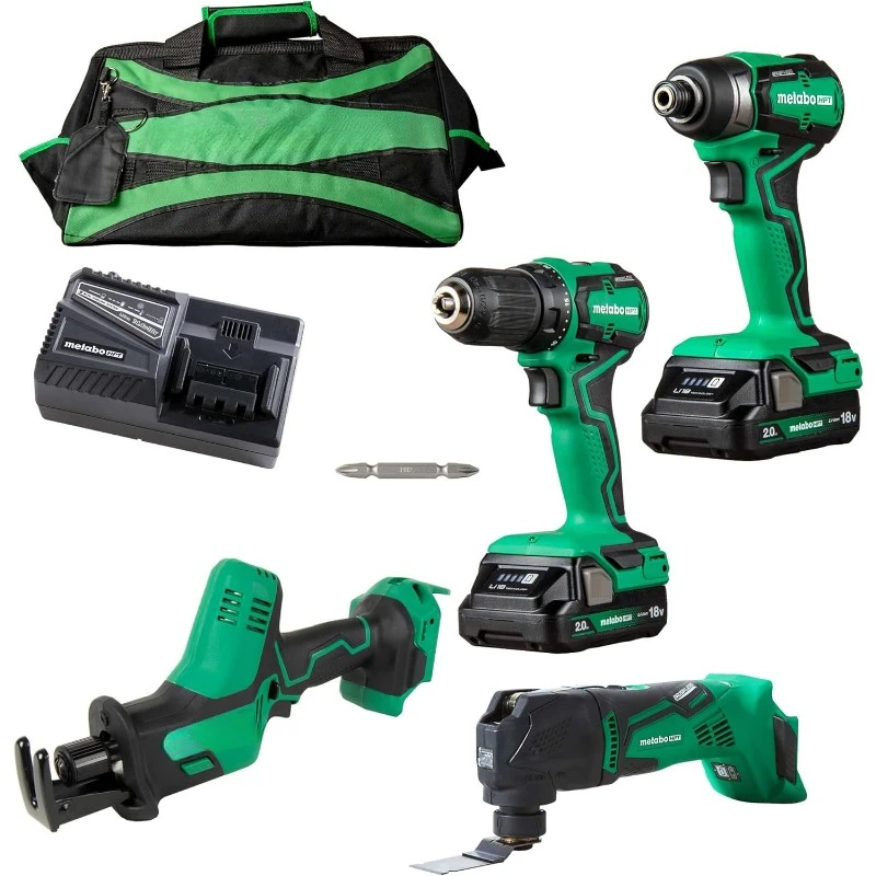 

Компактный беспроводной комбинированный комплект 18 в MultiVolt из 4 предметов, быстрая доставка