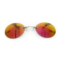 IENJOY Stylish Pince - nez Clip - on Sunglasses - Metal Round Frame Mini Sun Shades (Other)