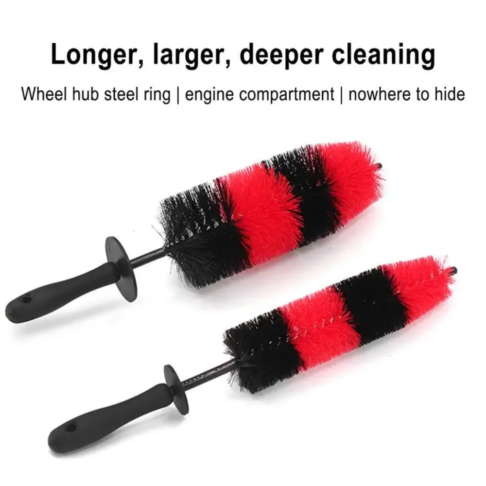 

Tire Brush Soft Bristle Car Wash Tire Scrubber Wheel Rim Brush Deep Cleaning Rim Tire Detailing Brush Professional For Car Tires