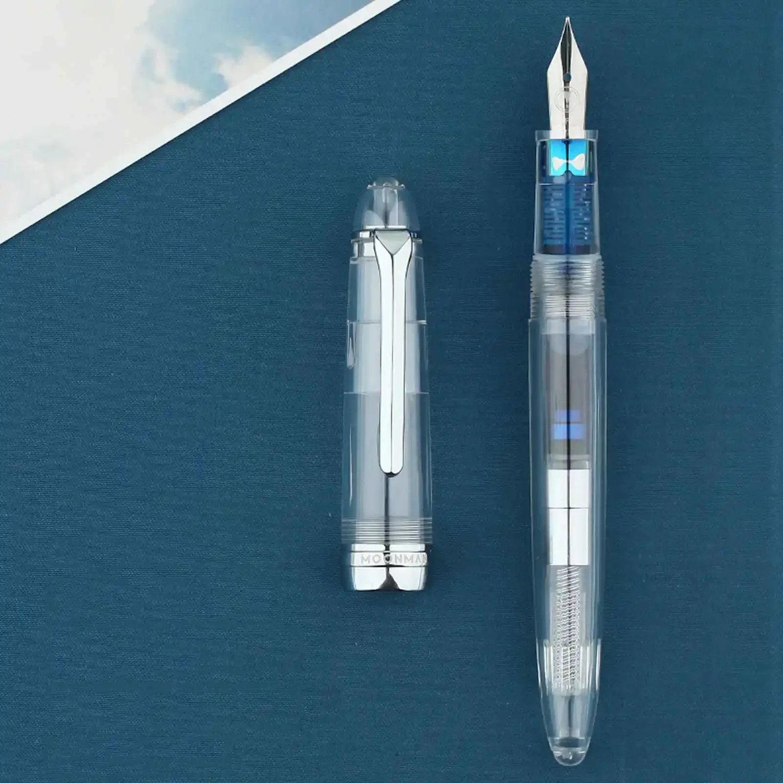 Majohn S6 Resin Fountain Pen EF F nib Wrting Ink Pen with Pen Box Office Business Gift Pens for students school stationery 3