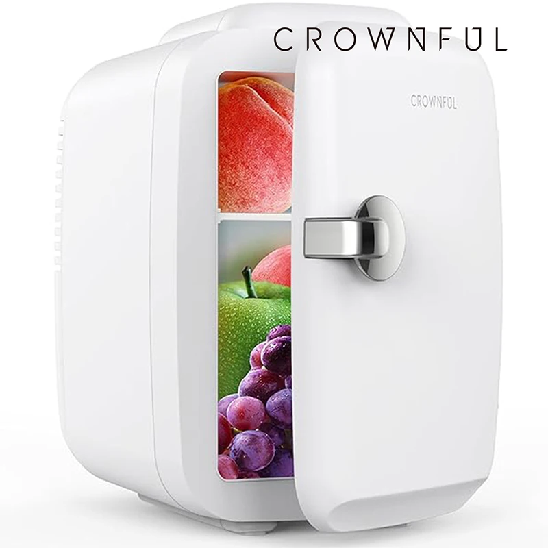 4L Mini Multifunction Refrigerator 120V Electric Portable Beauty Cooler Warmer Car Mini Fridge for Home Camping Travel