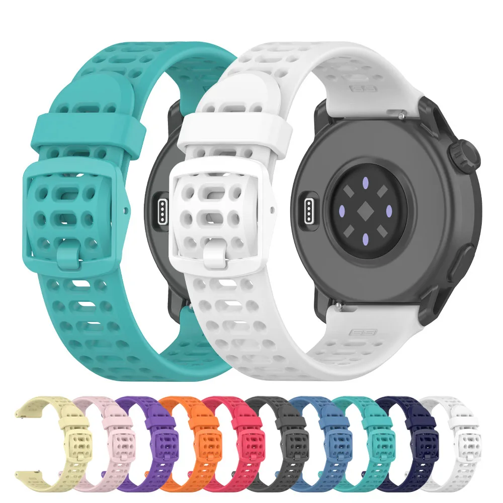 Silicone Sports Bracelet - Universal Smartwatch Strap (20/22mm)