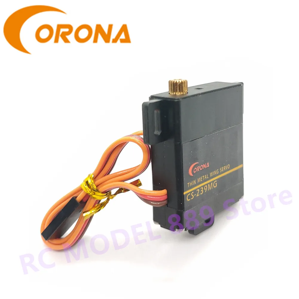 Corona CS239MG CS-239MG 슬림 윙 아날로그 서보, 4.6kg, 0.14 초, 22g