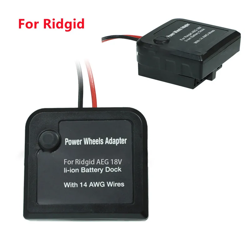 Адаптер для силовых колес Ridgid AEG 18 в разъем питания литий-ионной батареи 14 Awg
