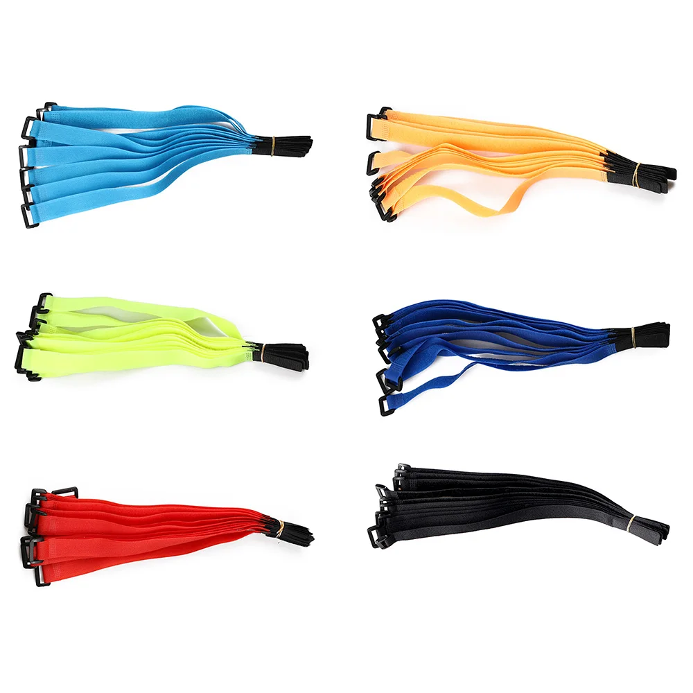 Bicycle fixing strap Bicycle cable organizer 5PCS 20/30*2 cm Reusable Fastening Bike Tie Nylon Hook & Loop Durable Multil Purpose Self-adhesive Strap Cable Ties