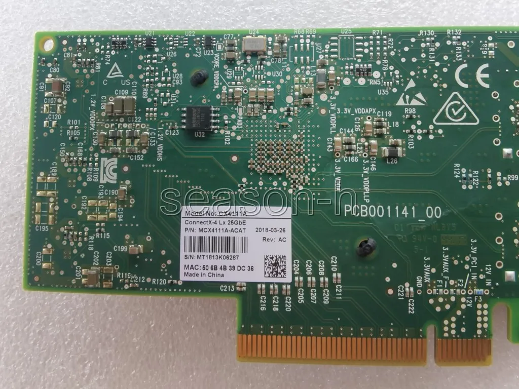 Placa de Rede Única Porta Sfp28 Pcie3.0 x8 Mcx4111a-acat lx 25gbe - Imagem 4