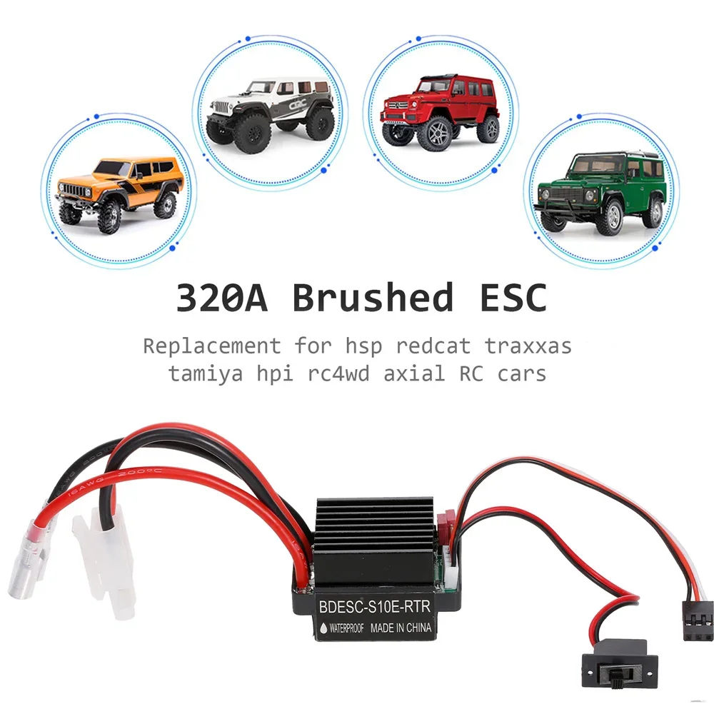 

Dragon model High Quality 6-12V Brushed Motor Speed Controller 320A ESC FOR RC Ship and Boat R/C car Hobby