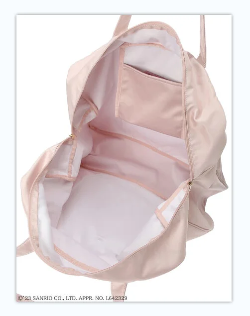 Japanese Sweet Cute Bow Women's Travel Bags Cosmetic Bag Fashion All-Match Satin Handbag Shoulder Bags Horizontal Square Bags