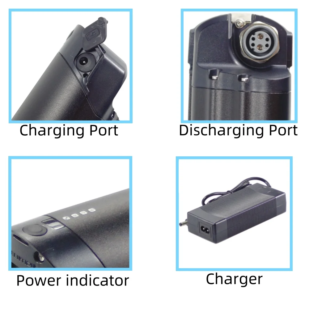 Batteria per bici elettrica ELife Patriot 250W 36V 7.8Ah 7Ah 8.7Ah 10.4Ah 10.5Ah 11.6Ah 12Ah 14Ah per bici elettrica ELife Patriot 250W - immagine 3