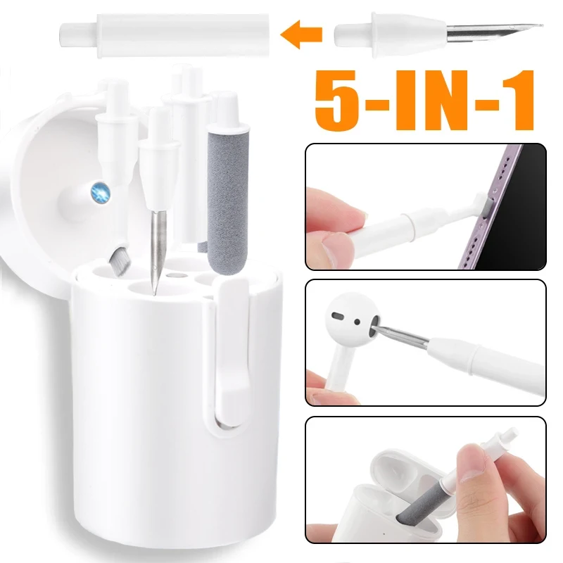 

Cleaner Kit Set Bluetooth Earphones Cleaning Pen for Airpods 3 Pro Case iPhone 15 Brush Headsets Cleaners Earbuds Cleaning Tools