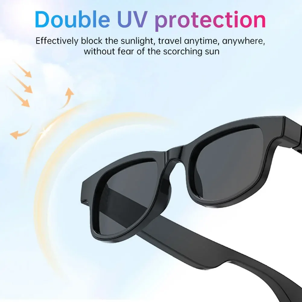 Smart Bluetooth Glasses Built-in Mic Outdoor Cycling 5.4 Smart Wireless Headphone Sunglasses for Unisex Outdoor UV Protection