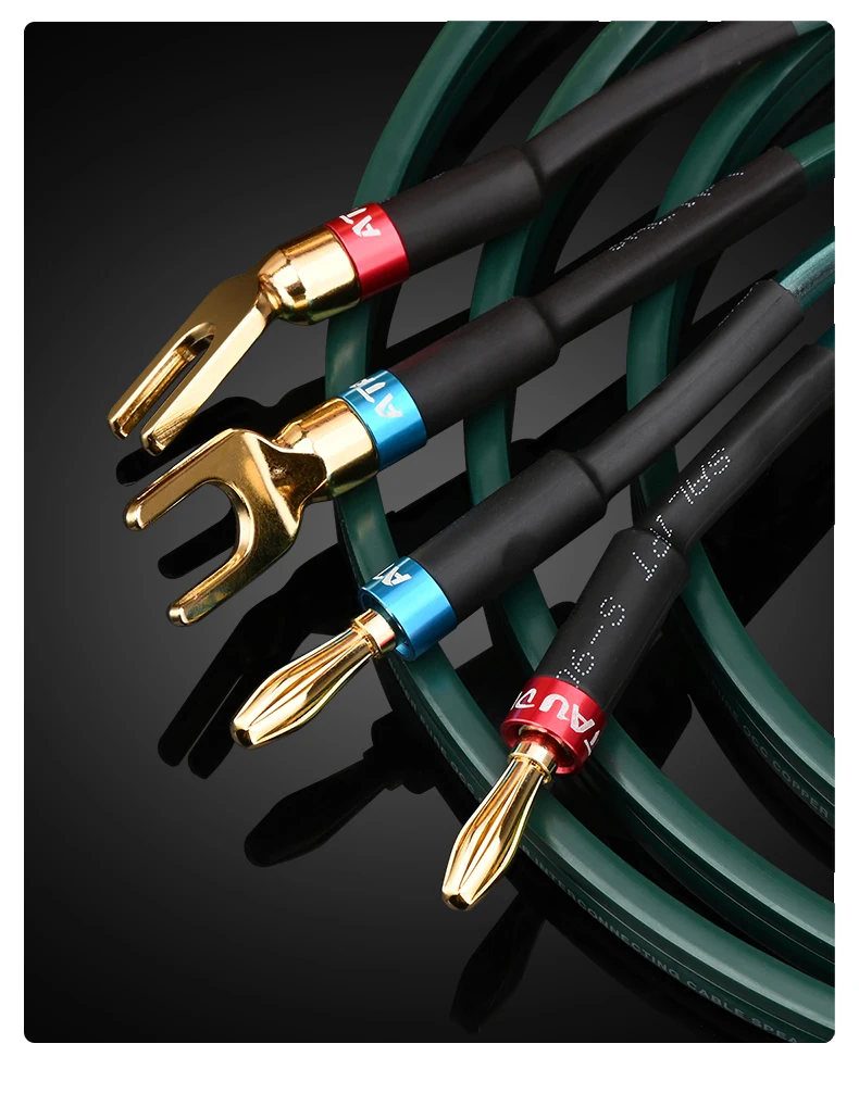 fidelidade ataudio alta qualidade fio alto-falante cobre puro com plugue banana y