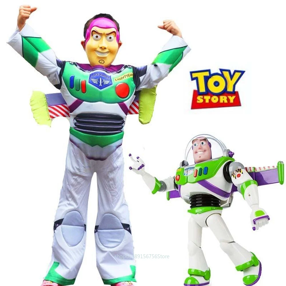 

Детский комбинезон Disney Buzz Lightyear, костюм для косплея, детский сценический костюм астронавта с историей игрушек, боди для выступлений, женский костюм
