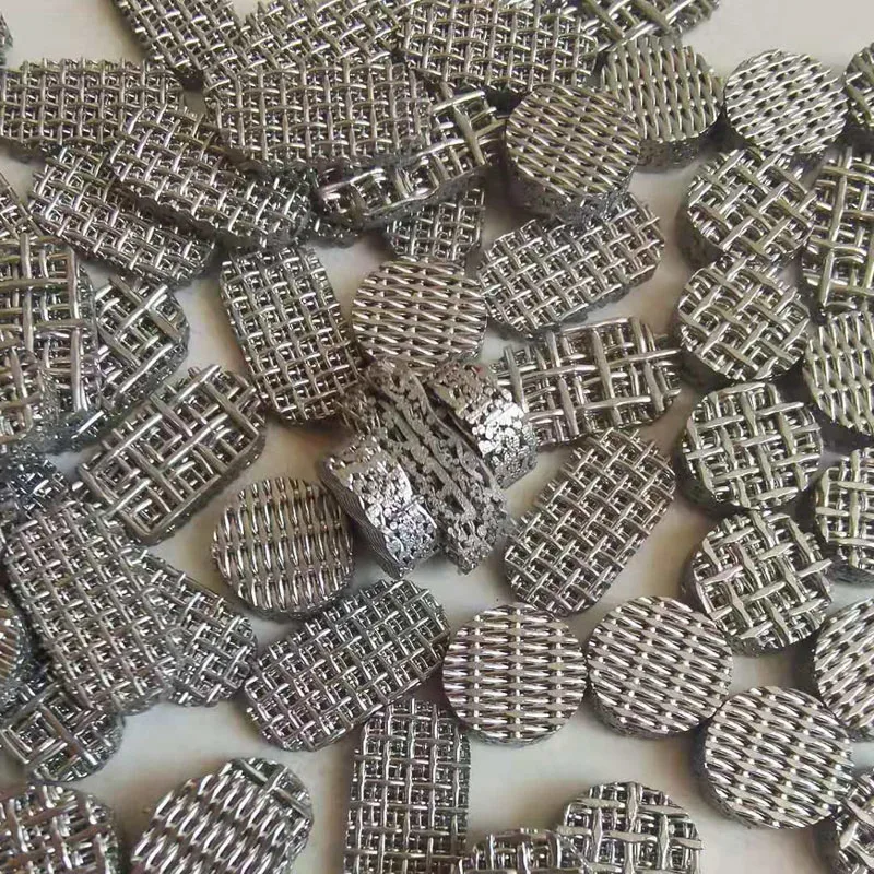 Small Type-A Stainless steel sintered wire mesh screen breathing explosion-proof piece sintered filter column rod metal screen
