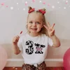 Cow Number Birthday Shirt 1-10 Birthday T-Shirt Wild Tee Girls Party T Shirt Cows Print Clothes Kids Gifts Fashion Tops Tshirt 1