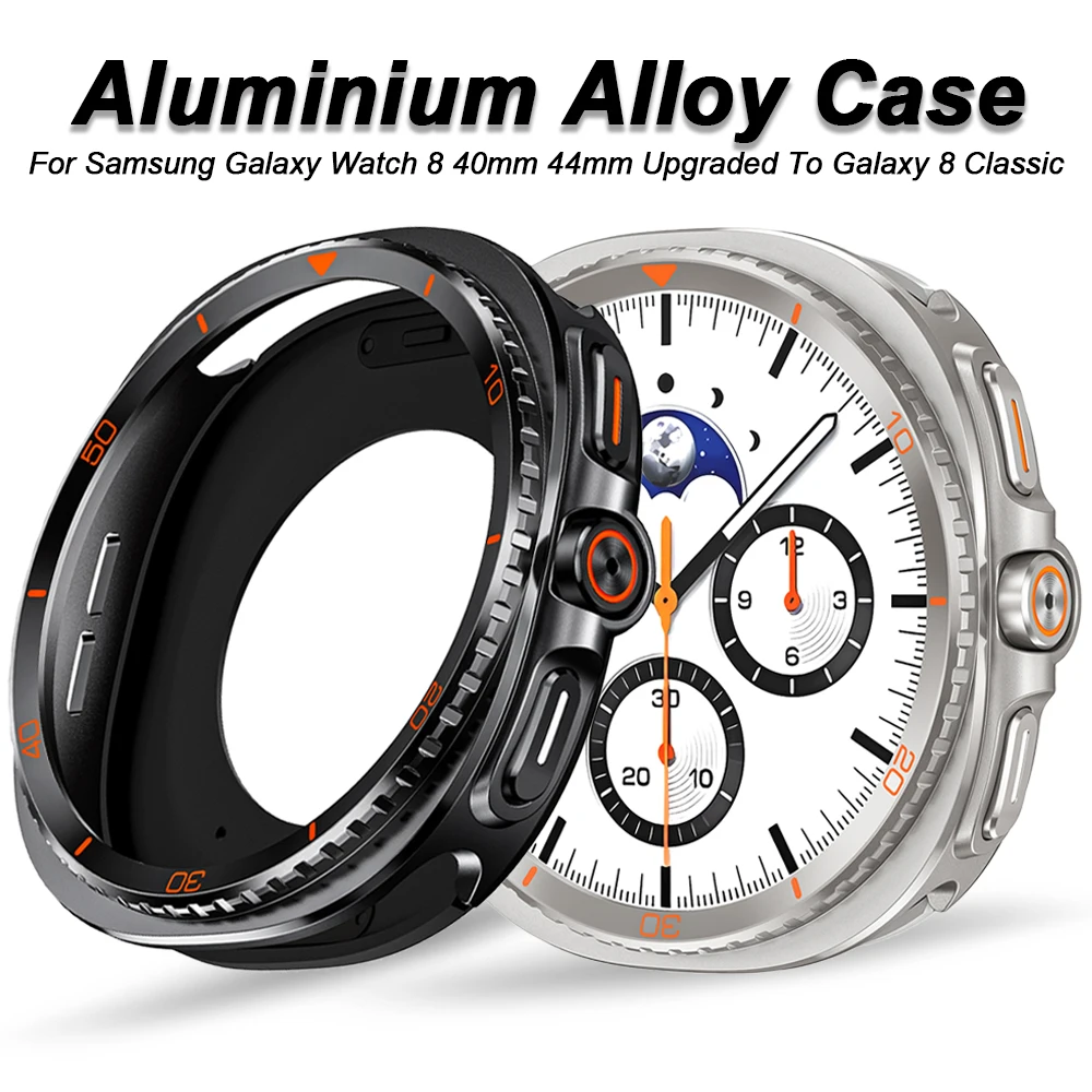 Luxury Metal Watchcase: Premium Aluminum Alloy Protector Cover