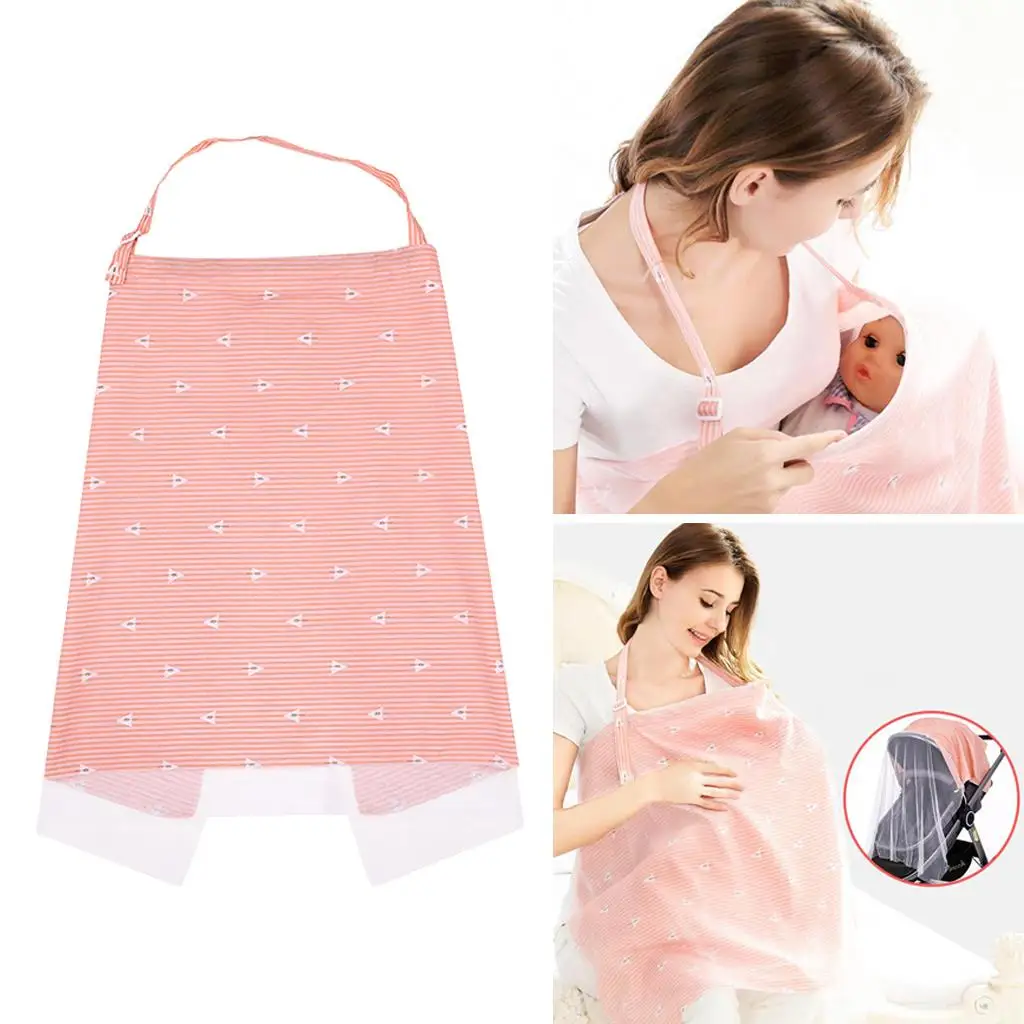 Breastfeeding Nursing Cover for Coverage Privacy Feeding Straps Covers Canopy for Moms Breathable Scarf