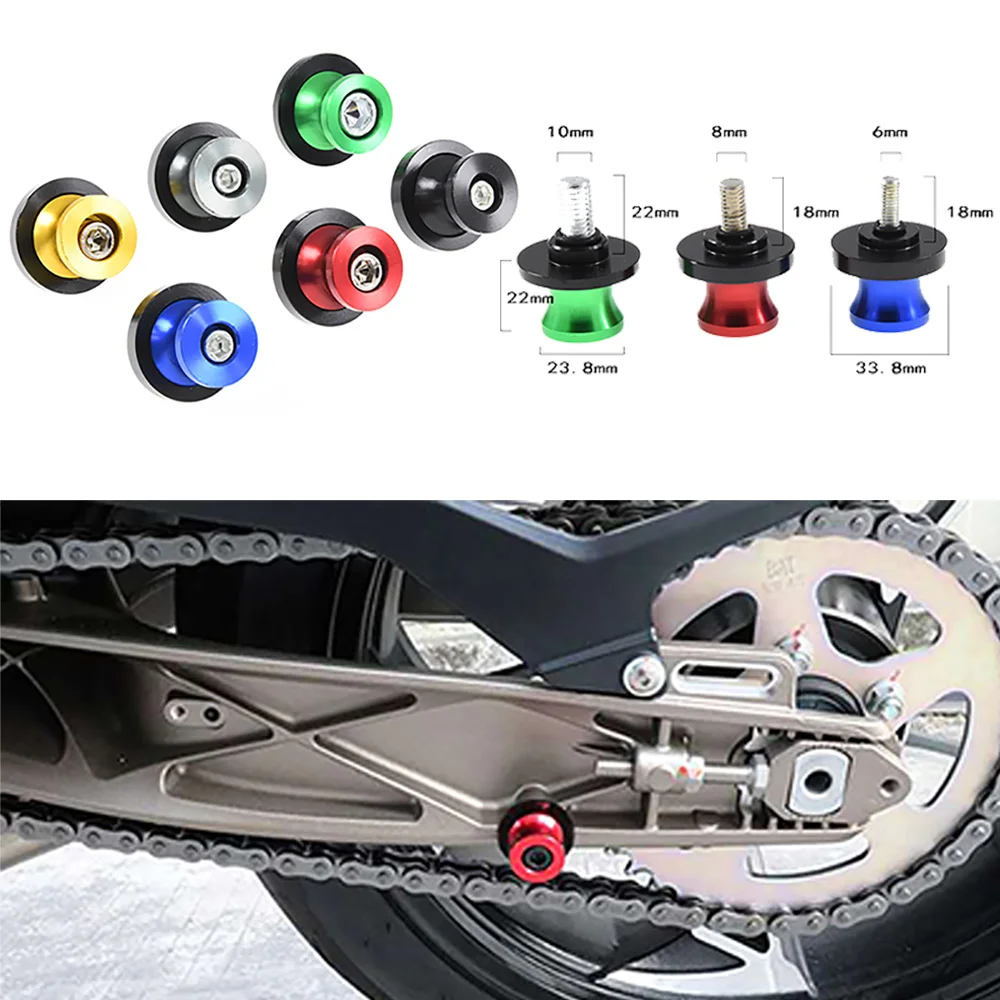 

10mm 6mm 8mm Swingarm Spool Slider Stand Screws For Kawasaki VULCAN S 650 cc Tourer ZZR600 W800 ZZR400 ZX10R ZX7R ZXR 400 H2 636