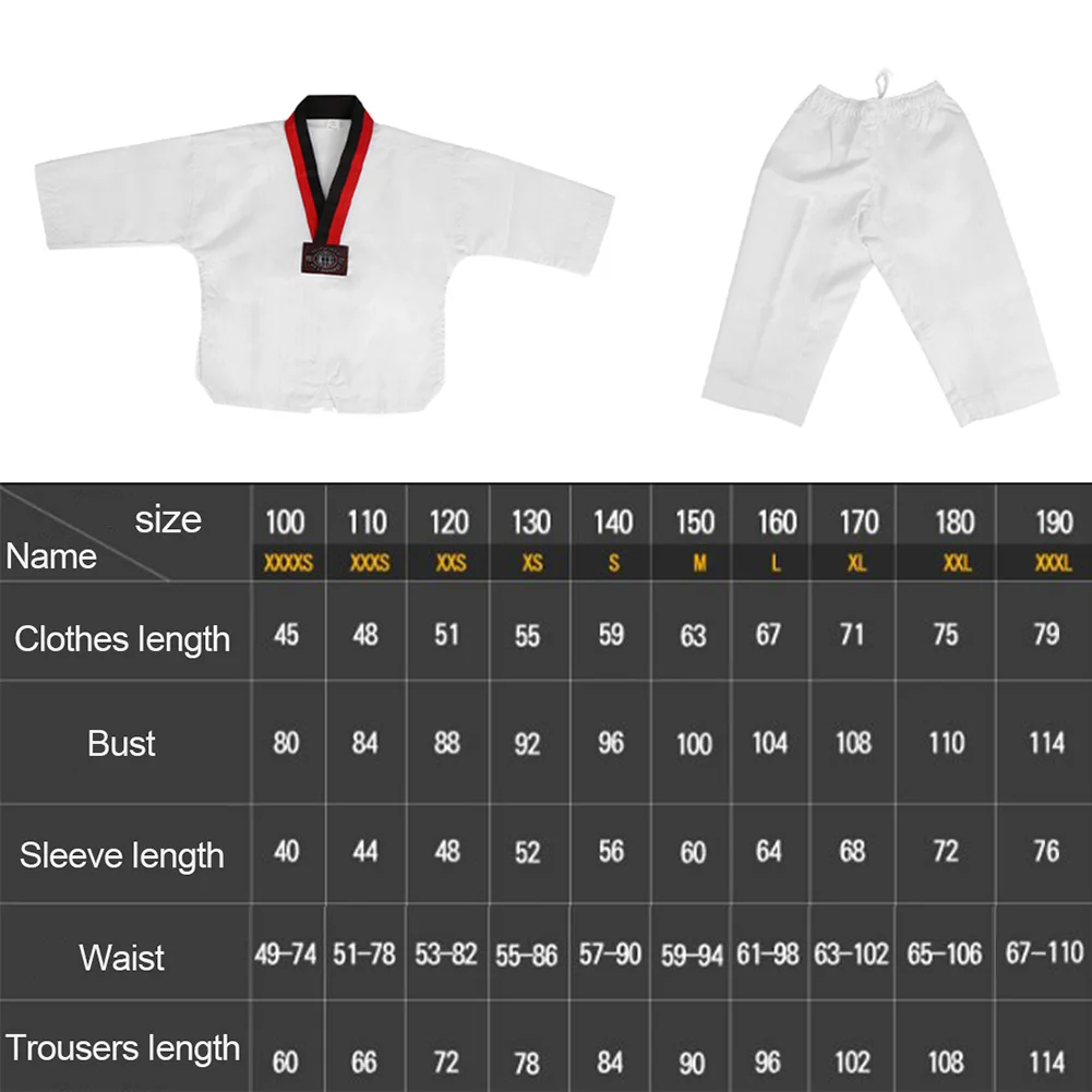 Kinderen Volwassen Taekwondo Dobok Kleding Karate Pak Taekwondo Uniform Karate Kleding Protecciones Equipo De Taekwondo Luvas