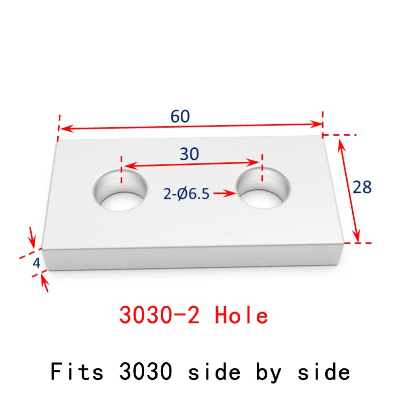 1PC Vertical Angle Connector Aluminum Profile Mount Reinforcement Plate 3030 4040 4545 Link End Parallel Vertical Joint Connect