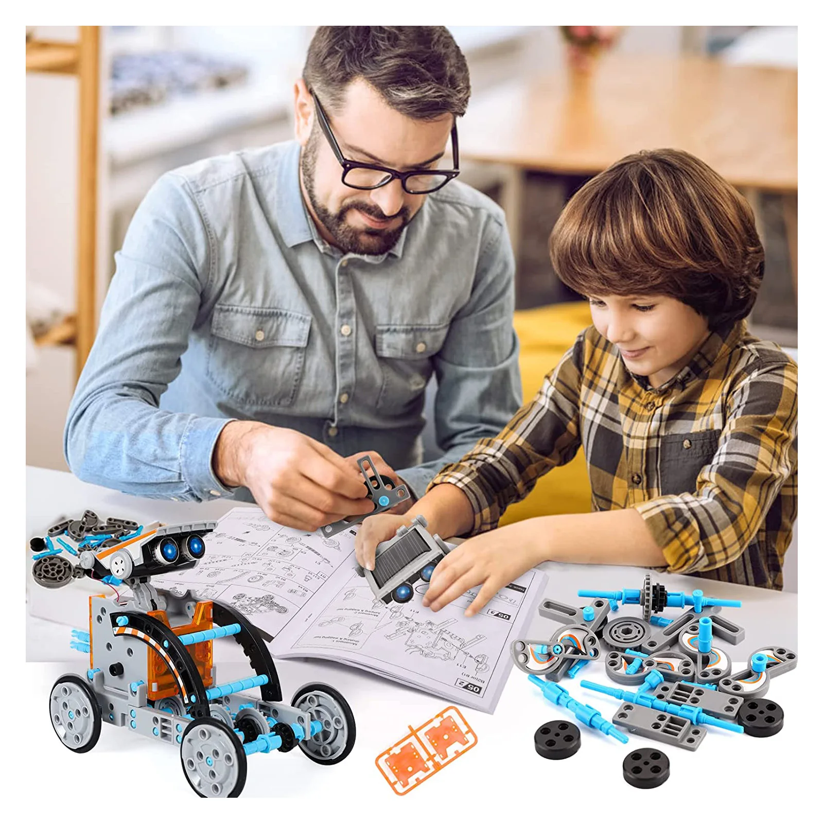 Kit de robot solar Stem 12 en 1, juguetes, regalos para niños de 3 a 8 años, conjunto educativo de experimentos científicos, regalo de cumpleaños_voghion.com
