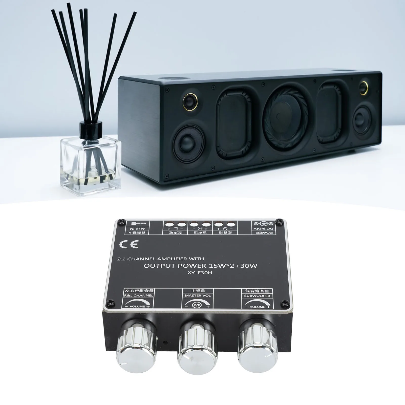 XY E30H 2.1 Channel Bluetooth Power Amplifier Board APP Control Bluetooth Amplifier Board Module for DIY Speaker