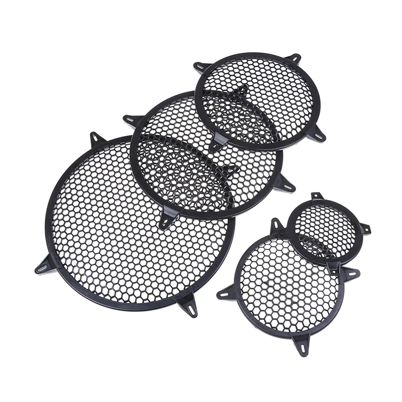 4/6/8/10/12inch Car Speaker Conversion Net Cover Car Audio Decorative Circle Metal Mesh Grille Protection audio speaker grille cover