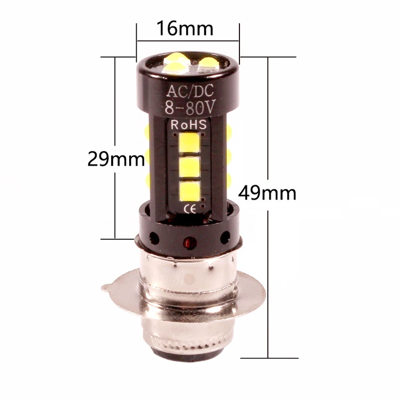 1pcs H6M P15D LED Motorcycle Headlight White PX15D P15D-25-1 Bulb Scooter Moped Motor LED HeadLamp 2000Lm 12V Motorcycle Headlight Motorcycle Led Lights Led Motorcycle Lights Led Lights