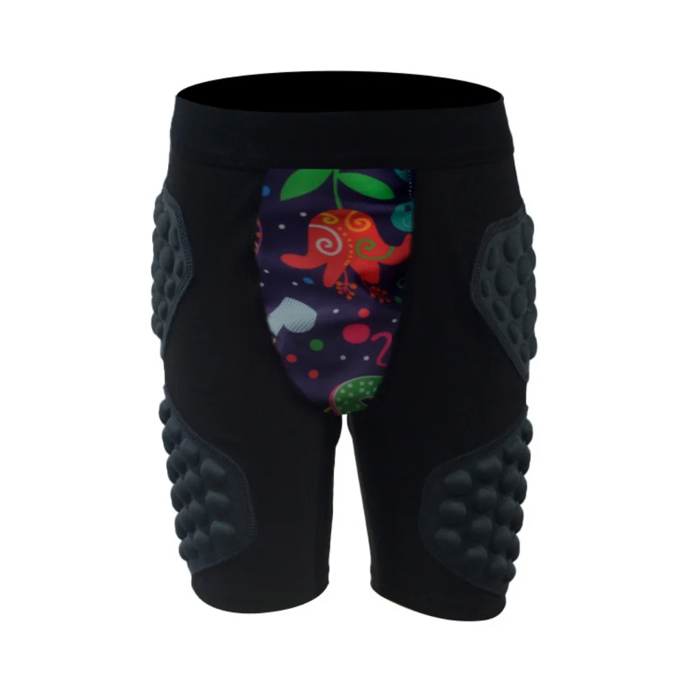 Children Sports Anti-collision Set Soccer Football Basketball Padded Protection Shorts Sleeve Top Breathable Elastic Casual Set