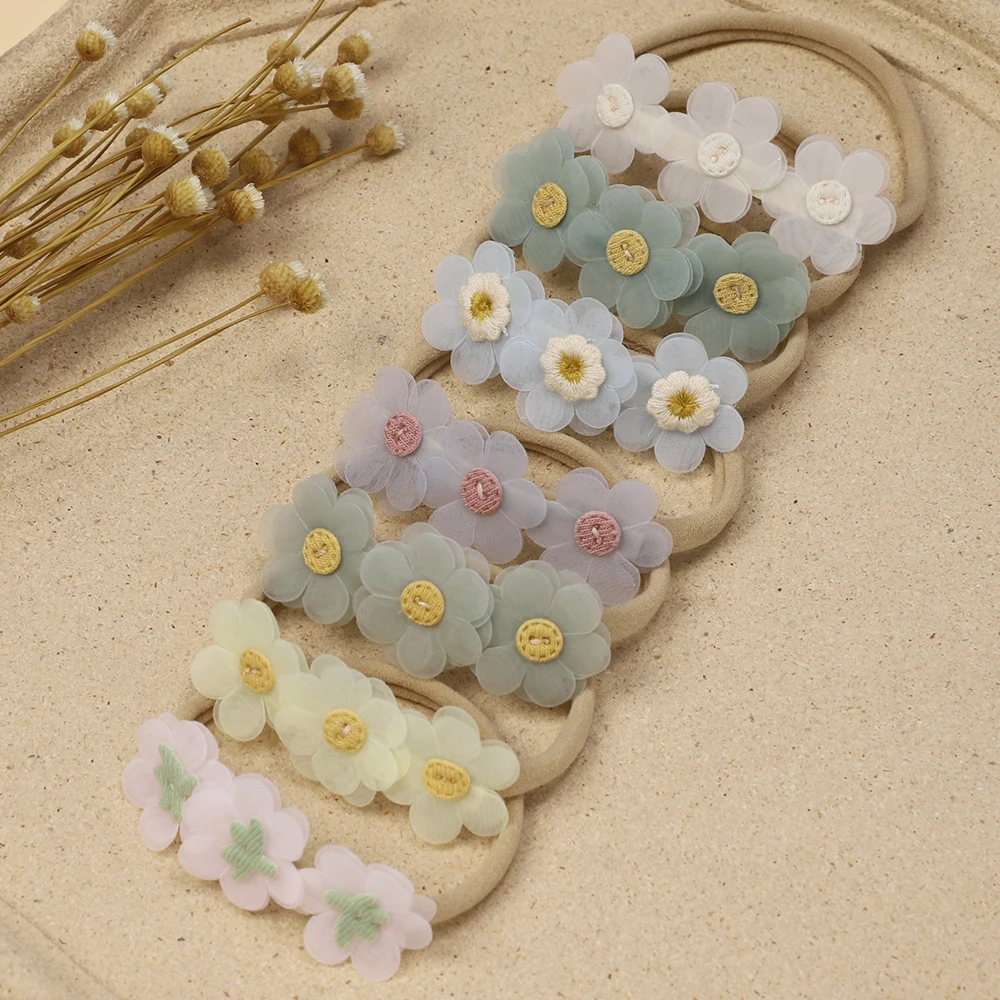 

Elastic Hair Bands With Daisy Floral for Newborn Baby Infant Headwear Headdress Hair Bands for Children Hair Accessories