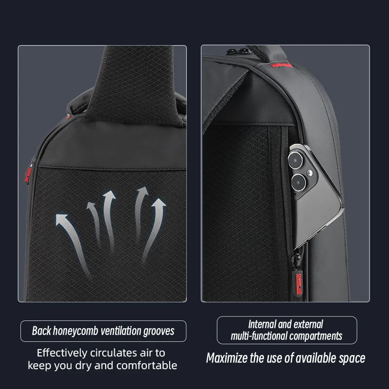 STARTRC Tragbare Aufbewahrungstasche für DJI MINI 3/4PRO/5 PRO Control Drone Zubehör Messenger Schultertasche Brusttasche Fashion Box – Detail 12