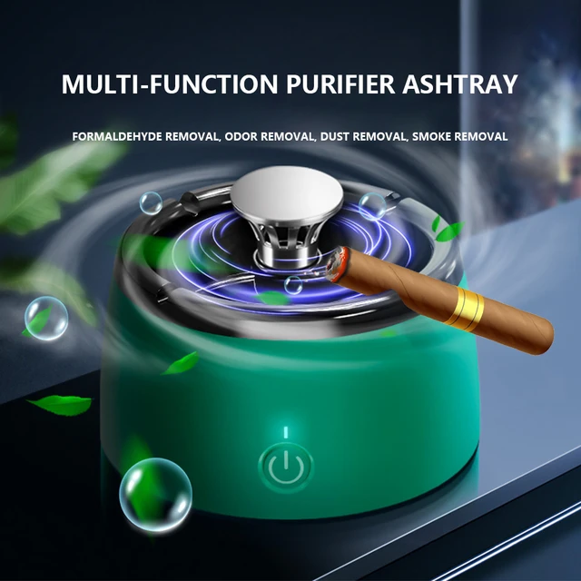 In 1 Multifunctional Ashtray Smokeless Portable Ashtray With Filter Smoke  Ashtray Deodorant Air Purifier Usb Rechargeable Smart Ashtray