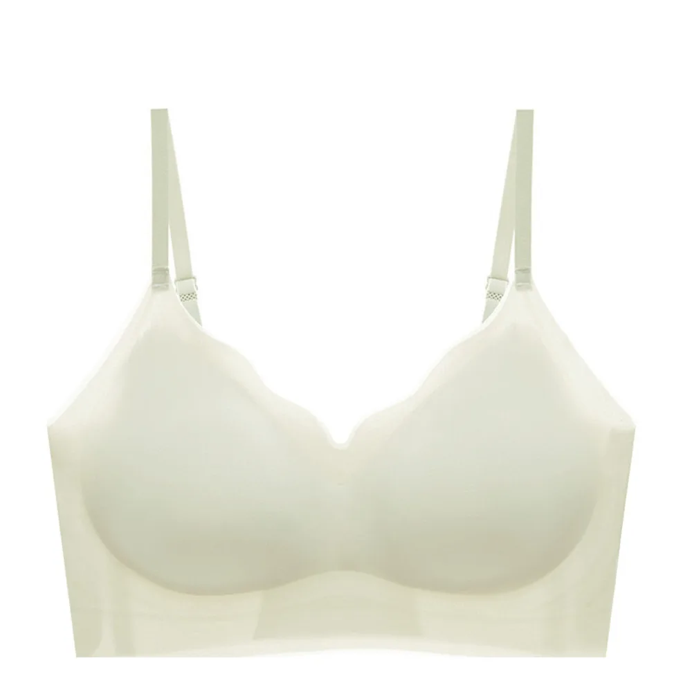 Hyaluronic Acid Underwear Herbal Same Style Women's Chest Show Big Summer No Trace Breathable Strap Tank Top Bra_voghion.com