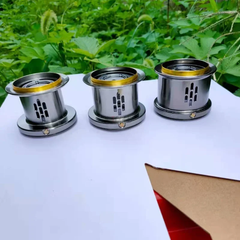 Fishing Reel Spool 8000 -12000S Spare Wire Cup All Metal Spool Diagonal Mouth Design Spinning Carp Saltwater Accessory