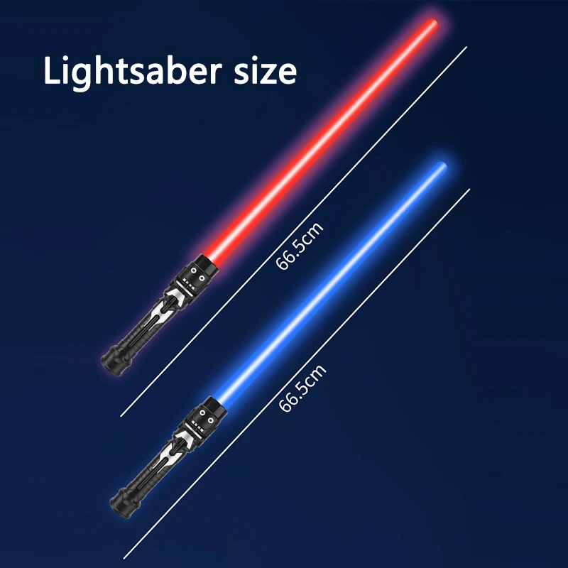 Lightsaber Toy Laser Sword Red and Blue Double Saber Rave Transformation Children's Gift Cosplay Weapon Boy Cool Flashing