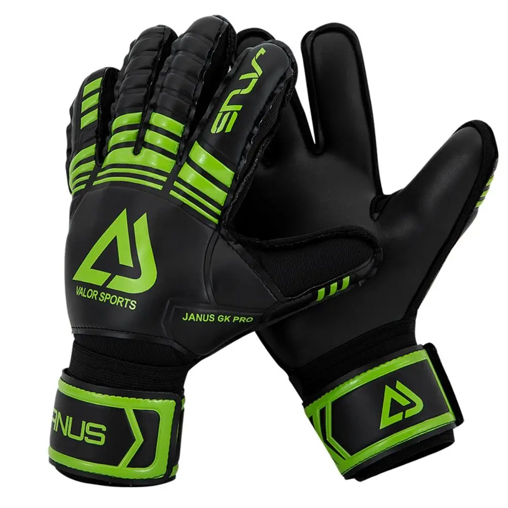 thumbnail image 1 of Guantes de portero con protección para los dedos, antideslizantes, resistentes al desgaste, de látex, para fútbol, protectores de manos, guantes de portero de fútbol engrosados, 1 of 4