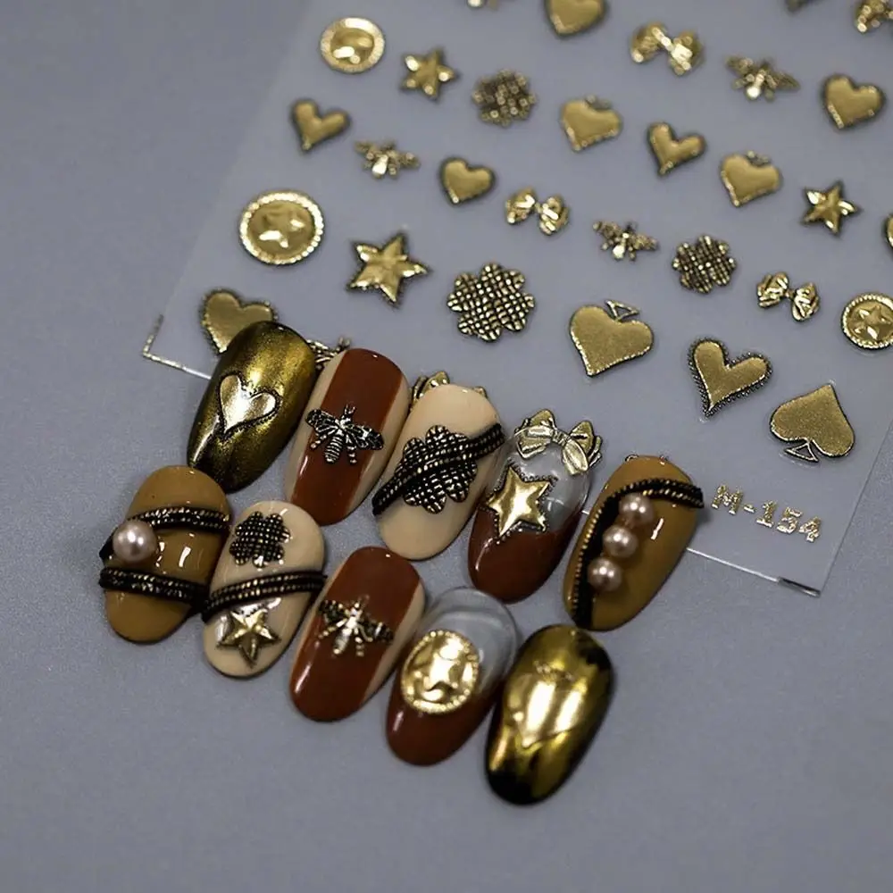 

Nail Accessories Jelly English Letters Nail Stickers Manicure Ornaments Nail Supplies Jelly Bowknot Nail Decals Love Heart