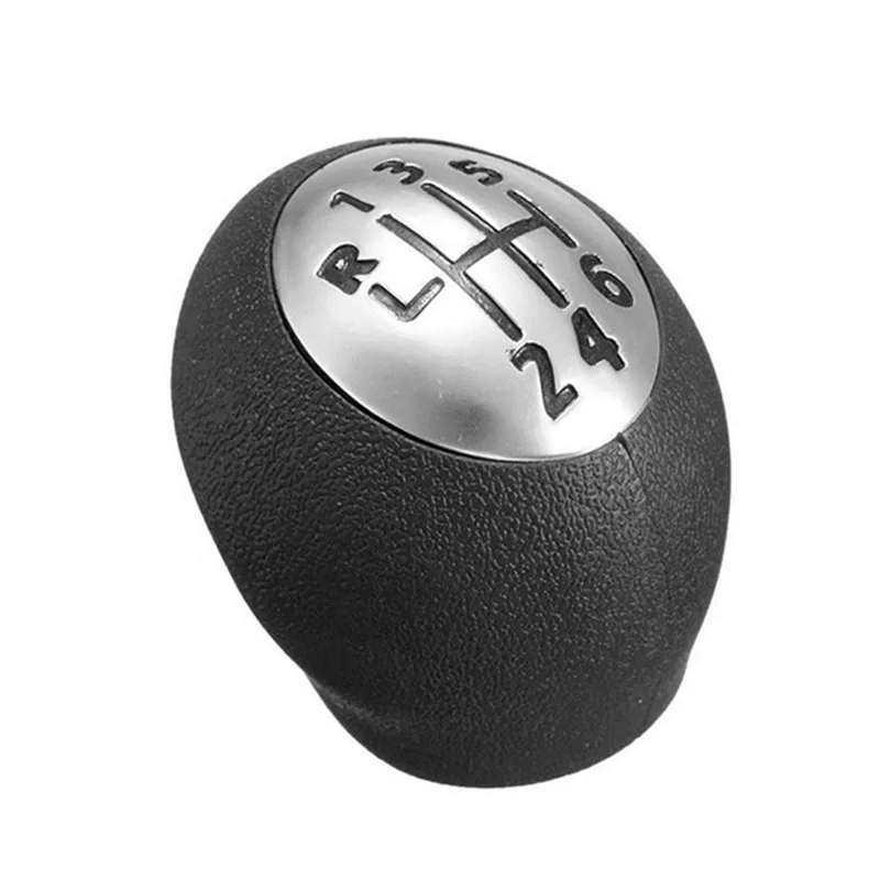 Car Gear Shift Knob Leather ABS Gear Shift Knob Lever Shifter Stick Handball For Renault Megane/Scenic/Laguna/Espace Vauxhall/Opel Movano 5 6 Speed
